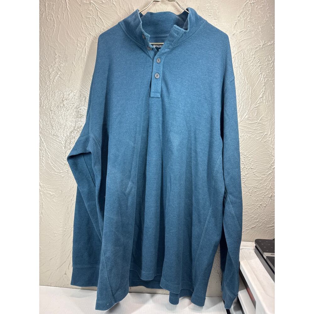 Duluth Thermal Henley Shirt Mens Button Work Outdoor Thermal Waffle Size 2XL